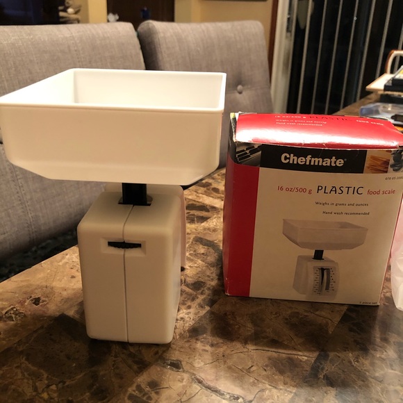 CHEFMATE, 16oz/ 500g plastic food scale. NWOT - Picture 2 of 4